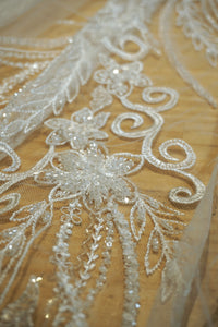 [CLASSIC] Bead Sequin Embroidery Lace H5561C