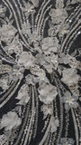 3D Flora Embroidery Lace 29MFS-C