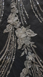 3D Flora Embroidery Lace 29MFS-C