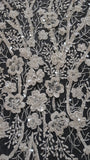 3D Flora Embroidery Lace 37HMFS-C