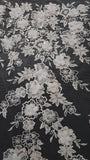 3D Flora Embroidery Lace 43HMFS-C