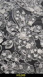 3D Flora Embroidery Lace H5249C