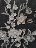 [order to produce] 3D Flora Embroidery Lace H4452-1C