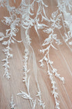 [order to produce] [PRINCESS] Bead Sequin Embroidery Lace H5546C