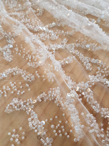 [order to produce]Bead Sequin Embroidery Lace H5608C
