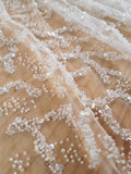 [order to produce]Bead Sequin Embroidery Lace H5608C