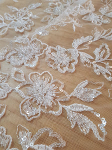 [2022 NEW] Bead Sequin Embroidery Lace H5639C