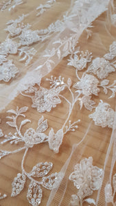[order to produce] 3D Flora Embroidery Lace H5640CS
